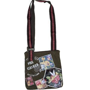 Disney Fairies Tinkerbell Purse Canvas Simple Small Adjustable Cross Body Bag